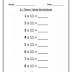 11 Times Multiplication Table Worksheet