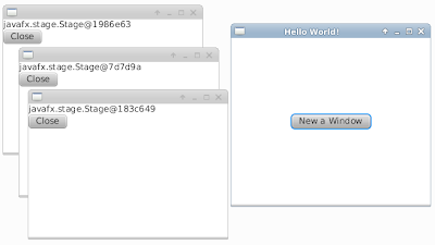 JavaFX example: create new window at run-time JavaFX example: create new window at run-time