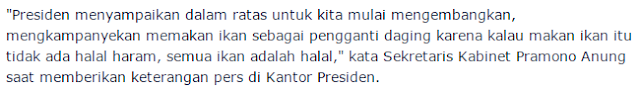 Gagal Jungkir balikan Harga, Presiden Minta Menteri Kampanyekan Makan Ikan Pengganti Daging - Commando