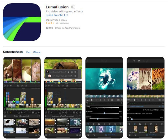 Screenshot of LumaFusion