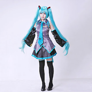 Vocaloid Hatsune Miku Cosplay Costume without Wig #00119235