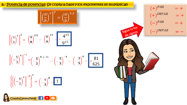 PROPIEDADES DE LA POTENCIACION DE RACIONALE 7