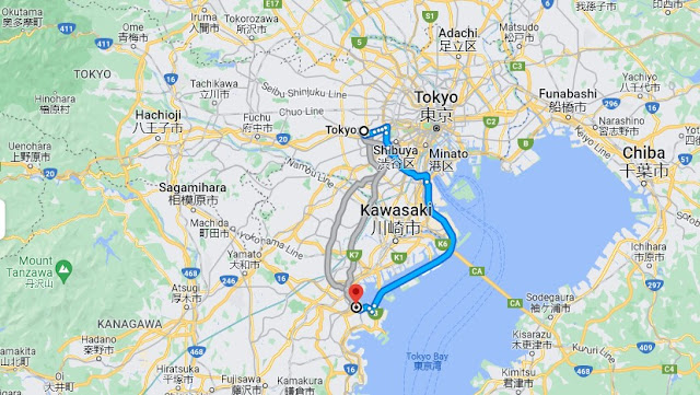 Di Jepang apakah Tokyo lebih jauh ke utara atau Yokohama lebih jauh ke utara