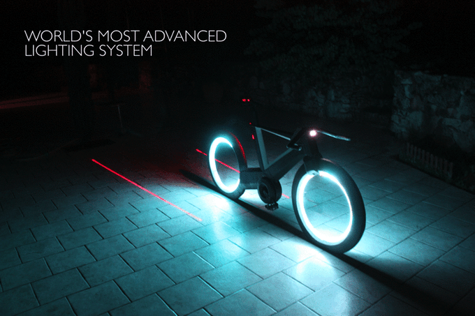 Cyclotron - вершина эволюции двухколёсных велосипедов Cyclotron, Cyclotron Cycles, Kickstarter, Трон, Tron, циклотрон, неоновый велосипед, велосипед в стиле фильма Трон