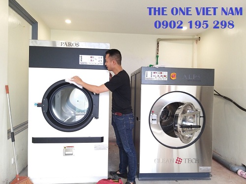 Bàn giao thiết bị giặt là công nghiệp tại Khánh Hòa