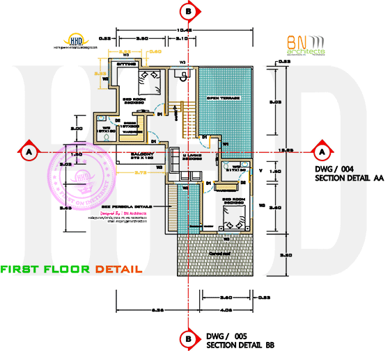 First floor drawing detail