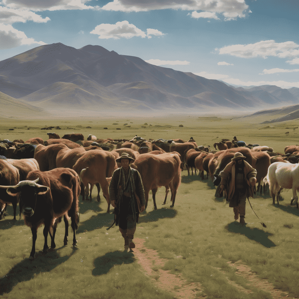Herders preserving nomadic traditions