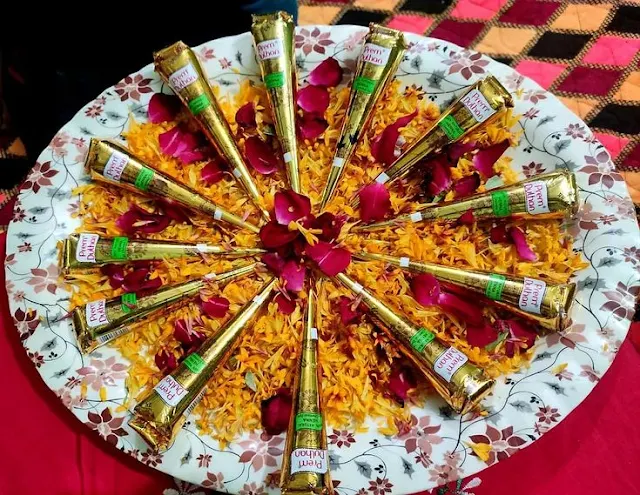 MEHNDI FUNCTION DECORATION AT HOME