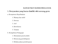 Download Rangkuman Materi UKG Pedagogik 2016