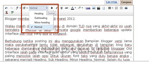 ukuran font terbaru blogspot