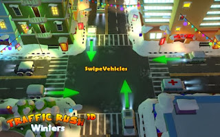 game simulasi Traffic Rush Winters 3D