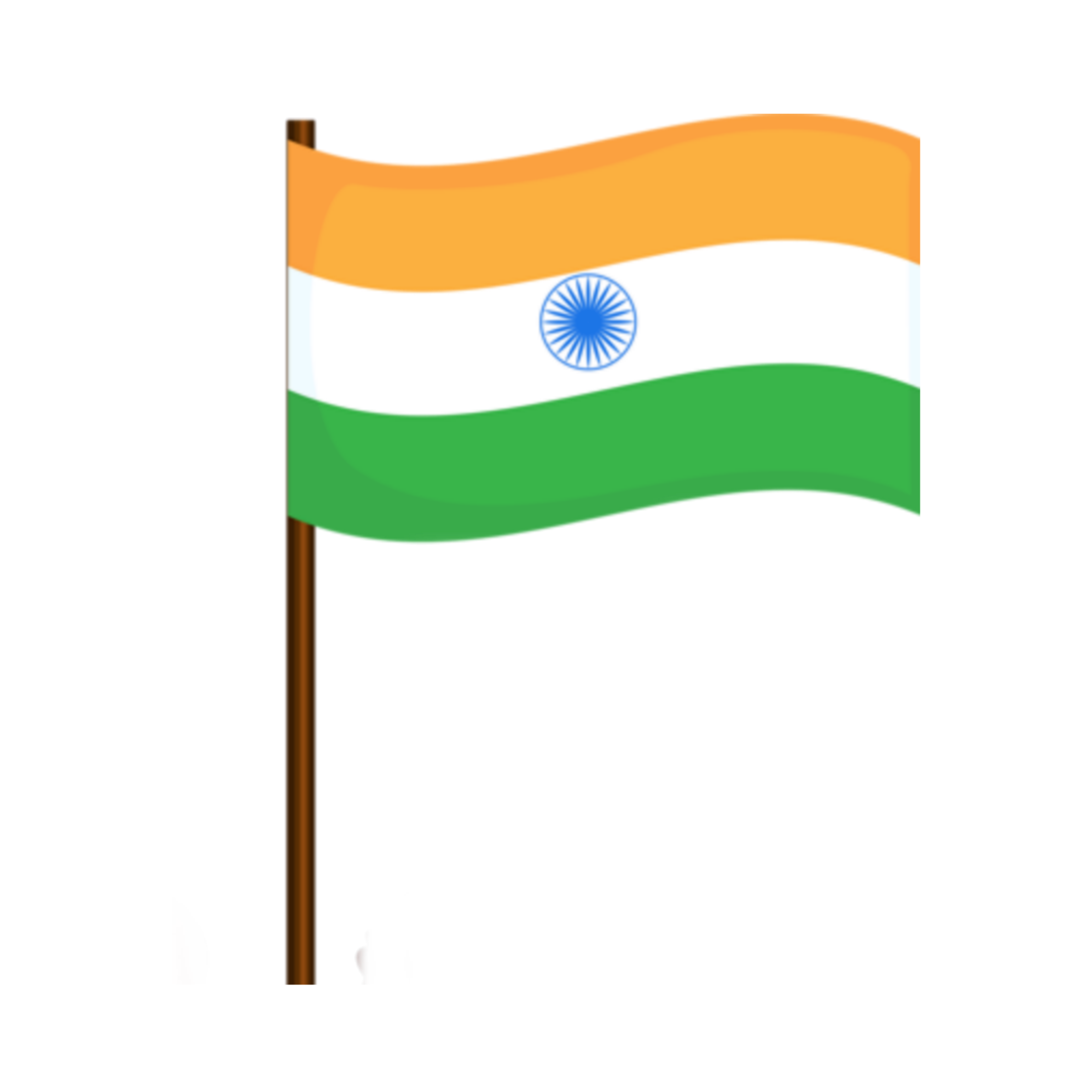 Indian flag png transparent vector