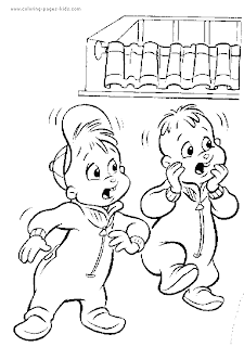 Alvin And The Chipmunks Coloring Pages