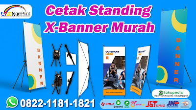 Tempat Percetakan Standing X-Banner Murah & Cepat di Cimanggis Depok