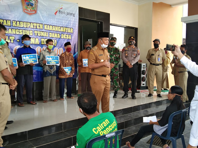 KodimKaranganyar - Launcing Pemberian Bantuan Langsung Tunai Oleh Bupati Karanganyar