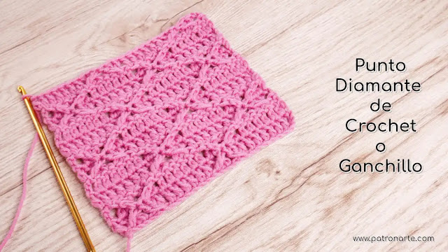 Como Tejer Punto Diamante a Crochet