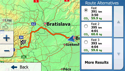 iGO primo Route Alternatives