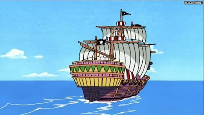 ワンピースアニメ バギー海賊団 海賊船 ビッグトップ号 ONE PIECE BUGGY Big Top