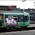 Graffiti letter K on train by Gors