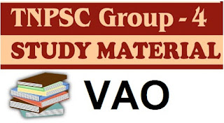 TNPSC Group 4 & VAO Exam Study Materials