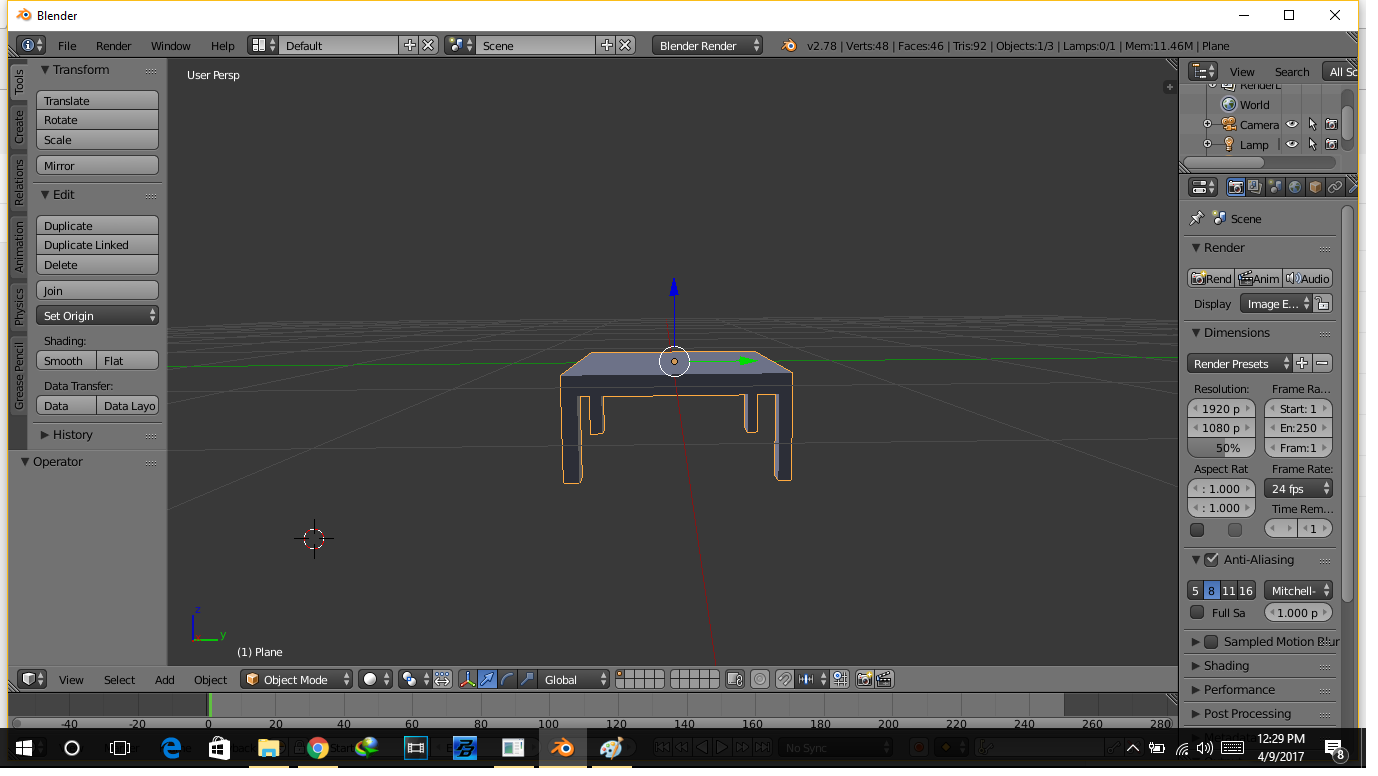 Cara Membuat Kursi 3D Menggunakan Software Blender Giant Fahrianto