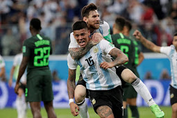 Gol Rojo Antarkan Argentina lolos ke 16 Besar Piala Dunia 2018 Usai Kalahkan Nigeria 2-1