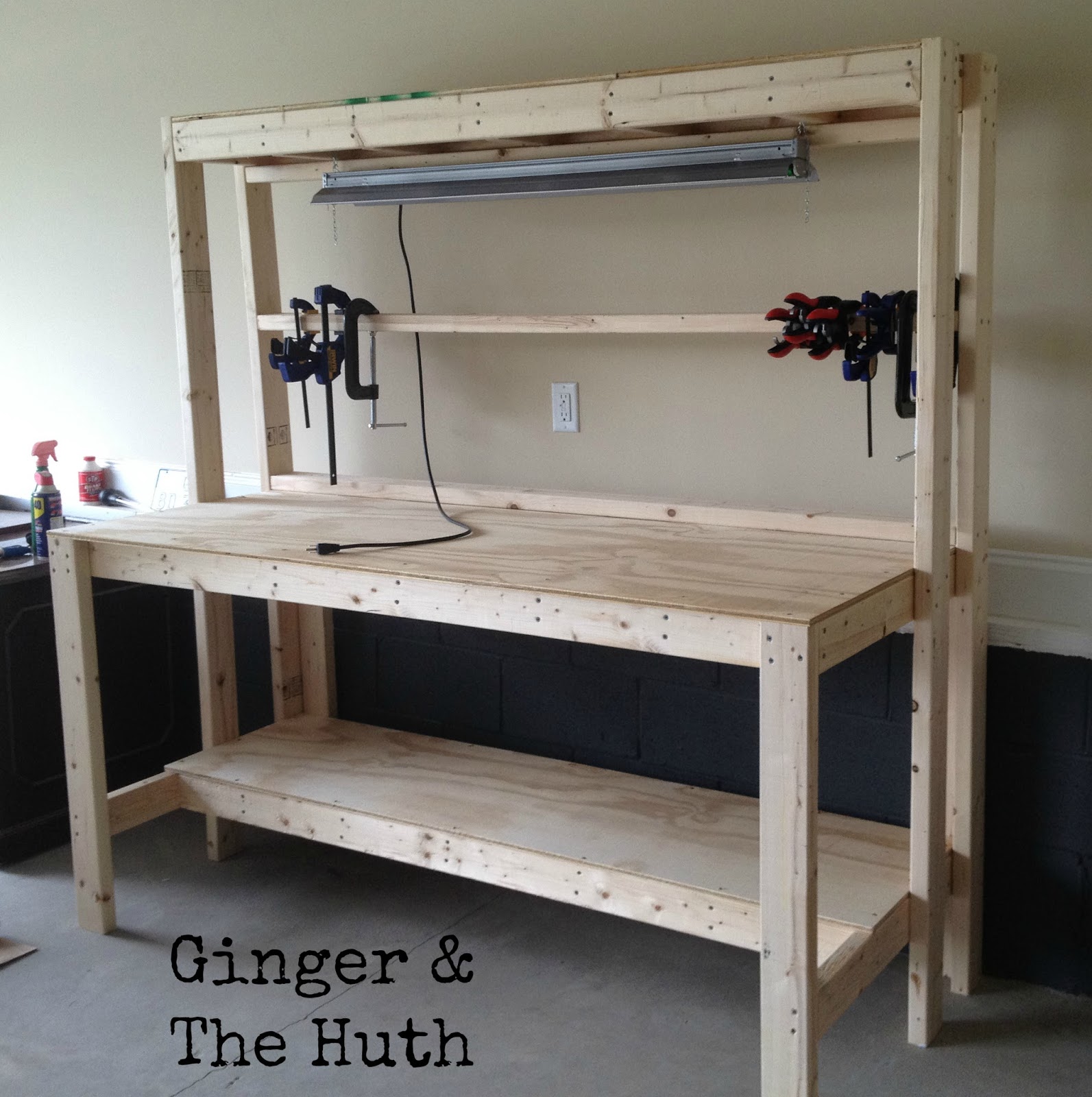 Woodwork Diy Workbench Light PDF Plans