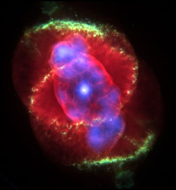 cat's eye nebula - red rose nebula