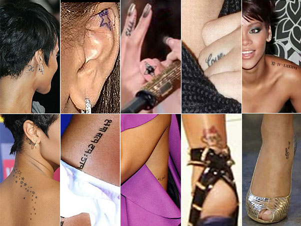 Quantas tatuagens tem Rihanna?