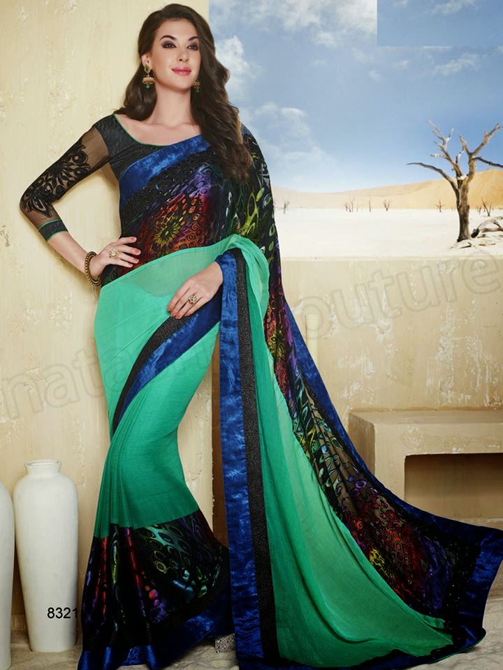 Indian Exclusive Designer Wear Sarees For Parties 