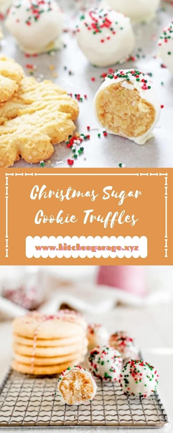 Christmas Sugar Cookie Truffles