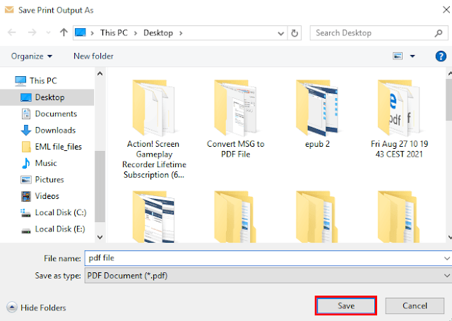 Save the PDF file