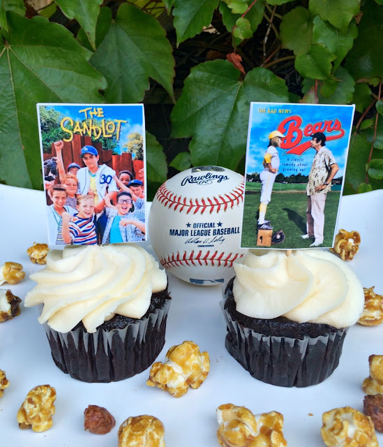 Baseball Movie Party Cupcakes - www.jacolynmurphy.com