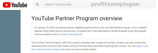Peraturan Baru Monetasi Youtube Dengan Adsense Awal Tahun 2018