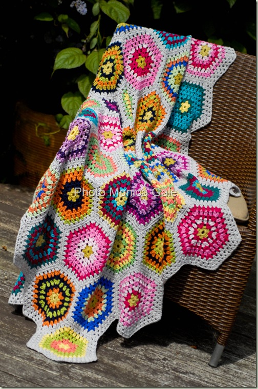 crochet hexagon blanket 2