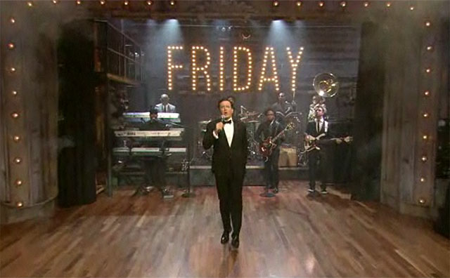 jimmy fallon friday. Stephen Colbert amp; Jimmy Fallon