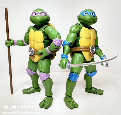 Review de los S.H.Figuarts TMNT "Leonardo" y "Donatello" de Tamashii Nations.