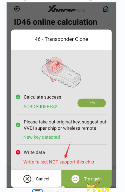 Xhorse Mini Key Tool ‘Not Support this Chip’ Solution