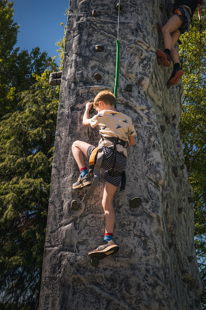 Crieff Hydro Self Catering Review - climbing walls