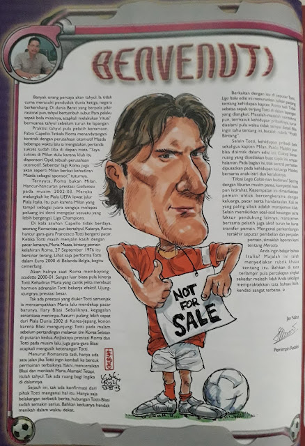 BENVENUTI FRANCESCO TOTTI NOT FOR SALE