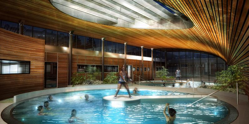 Design Ideas: A Green Wave | A Thermal Swimming Pool Royat ...