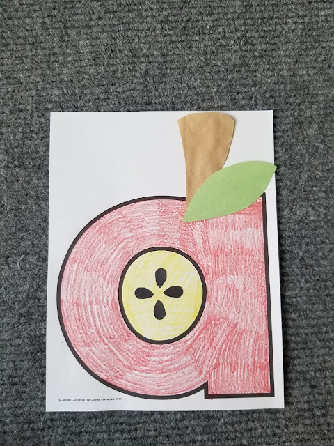 This letter A craft is perfect for a letter of the week craft.  It also works well for an A is for apple theme or just a general apple themed craft.