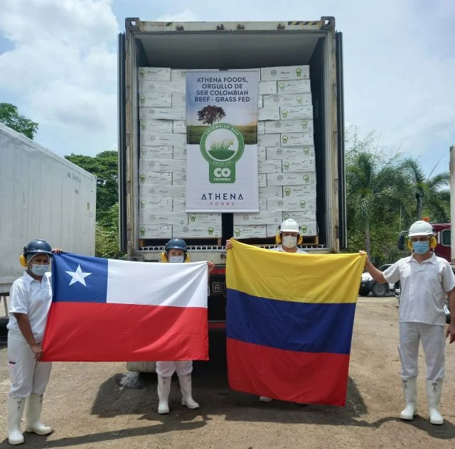 Carne colombiana a Chile