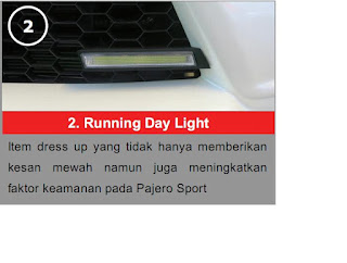 Running Day Light Pajero Limited