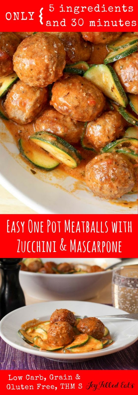 Easy Meatballs with Zucchini & Mascarpone