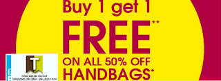 Debenhams Buy 1 FREE 1 Handbags Promo 2012