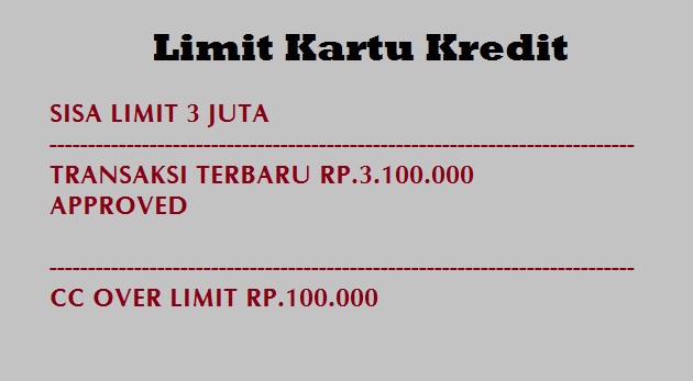 Surat Pernyataan Kenaikan Limit Kartu Kredit Bri - Dapatkan Contoh