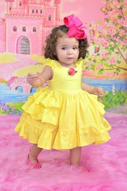 Vestido Infantil Amarelo