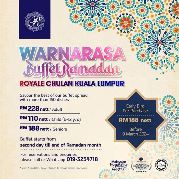 Poster Buffet Ramadhan 2024 di Royale Chulan Kuala lumpur