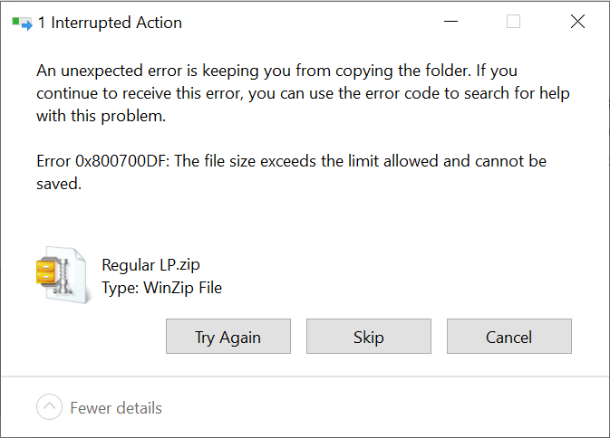 Sharepoint Online Fix Error 0x800700df File Size Exceeds Allowed Limit and Cannot be Saved Sharepoint Diary